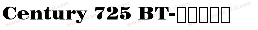 Century 725 BT字体转换